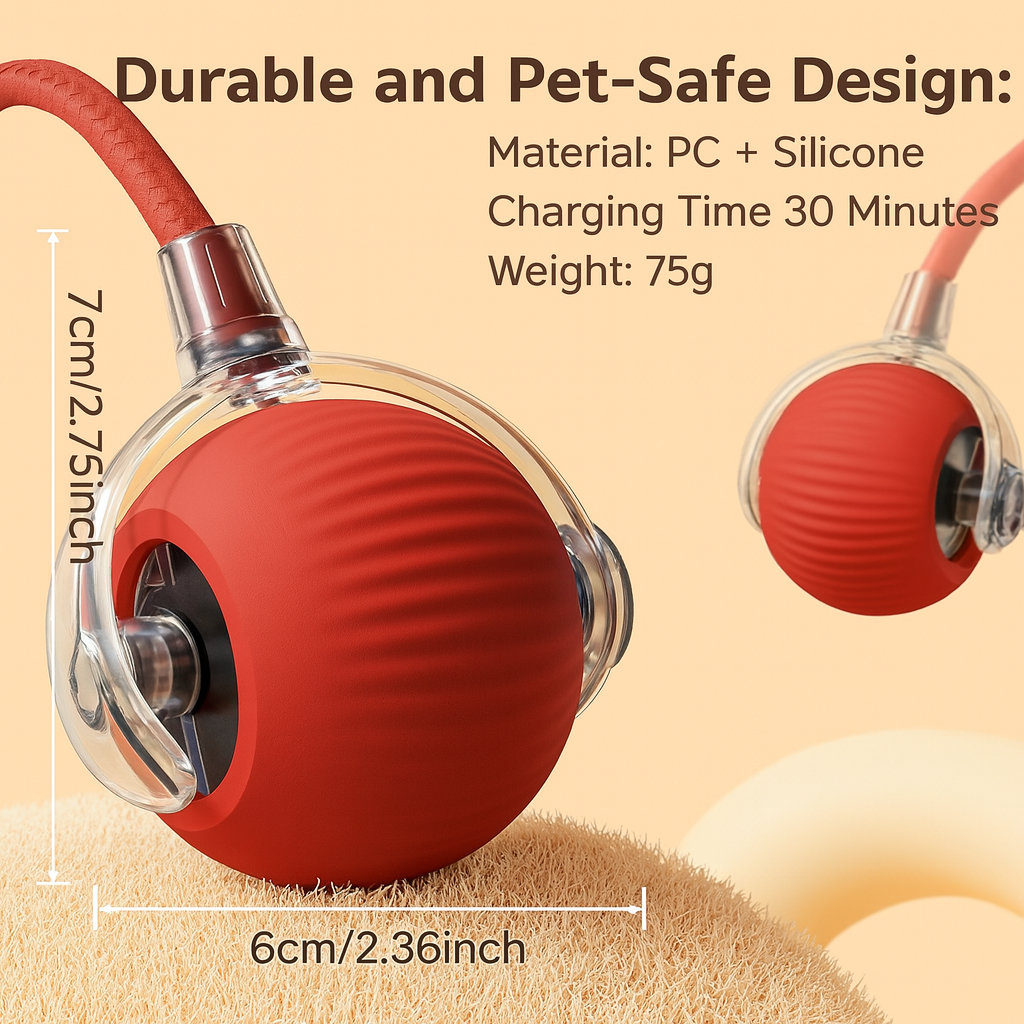 Smart Moving Ball That Keeps Pets Active & Happy — Automatically