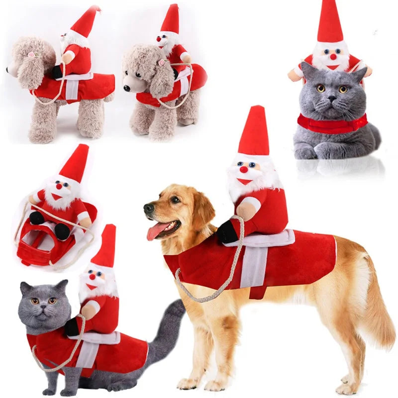 Novelty Funny Pet Christmas Riding