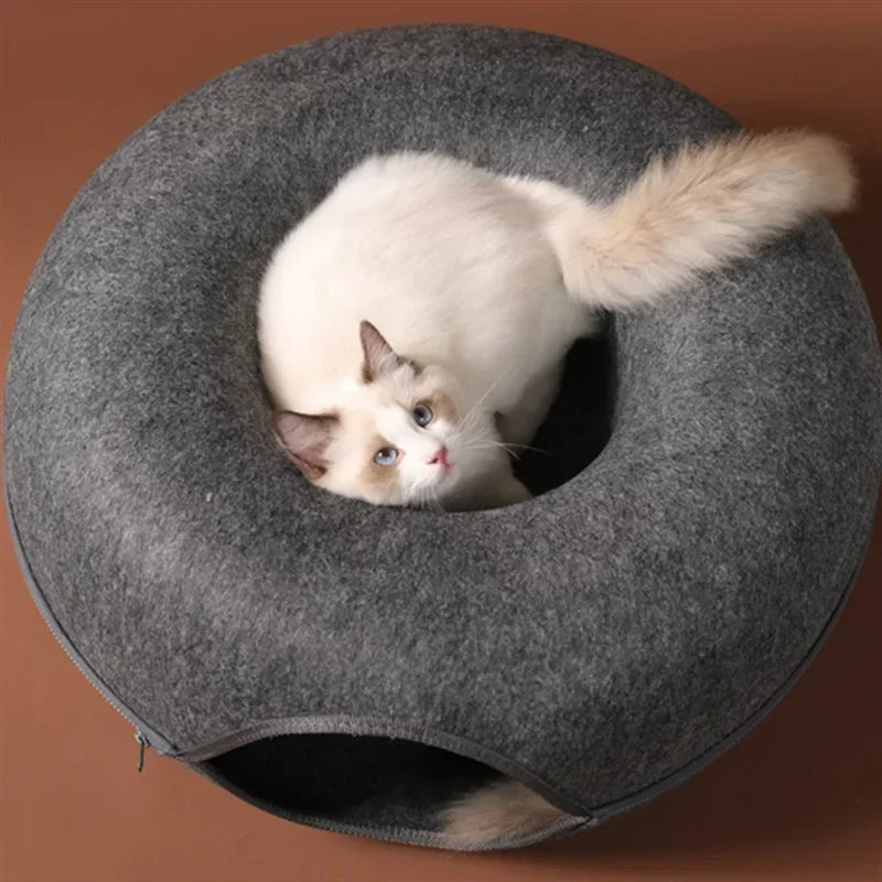 Felt Donut Bed For Cats