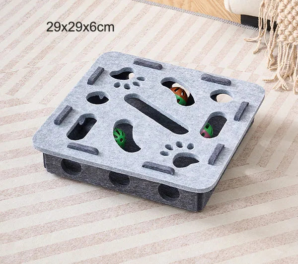 Pet Cat Puzzle Maze Holes