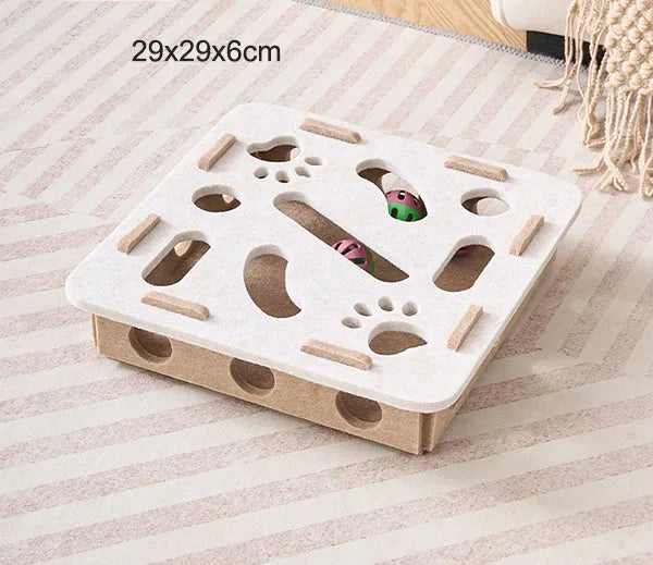 Pet Cat Puzzle Maze Holes