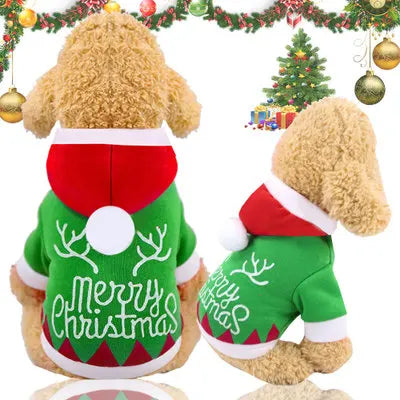Christmas Dog Clothes Winter Pet