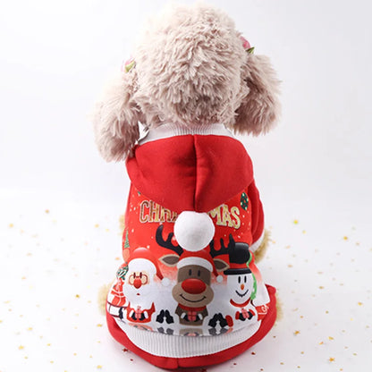 Christmas Dog Clothes Winter Pet