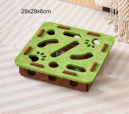 Pet Cat Puzzle Maze Holes