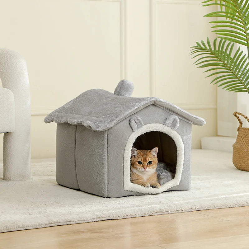 Foldable Pet House Bed