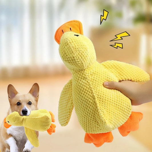 Plush Companion Sleeping Duck Dog