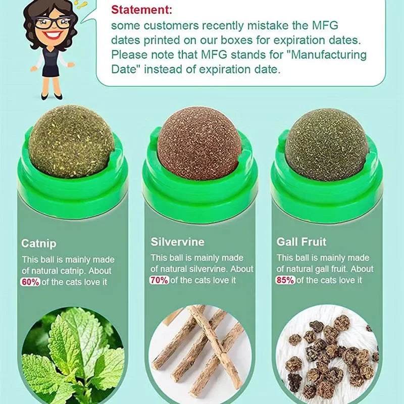 Catnip Cat Wall Stick Ball