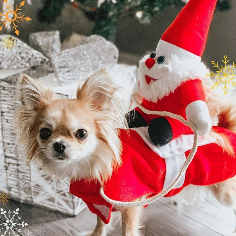 Novelty Funny Pet Christmas Riding