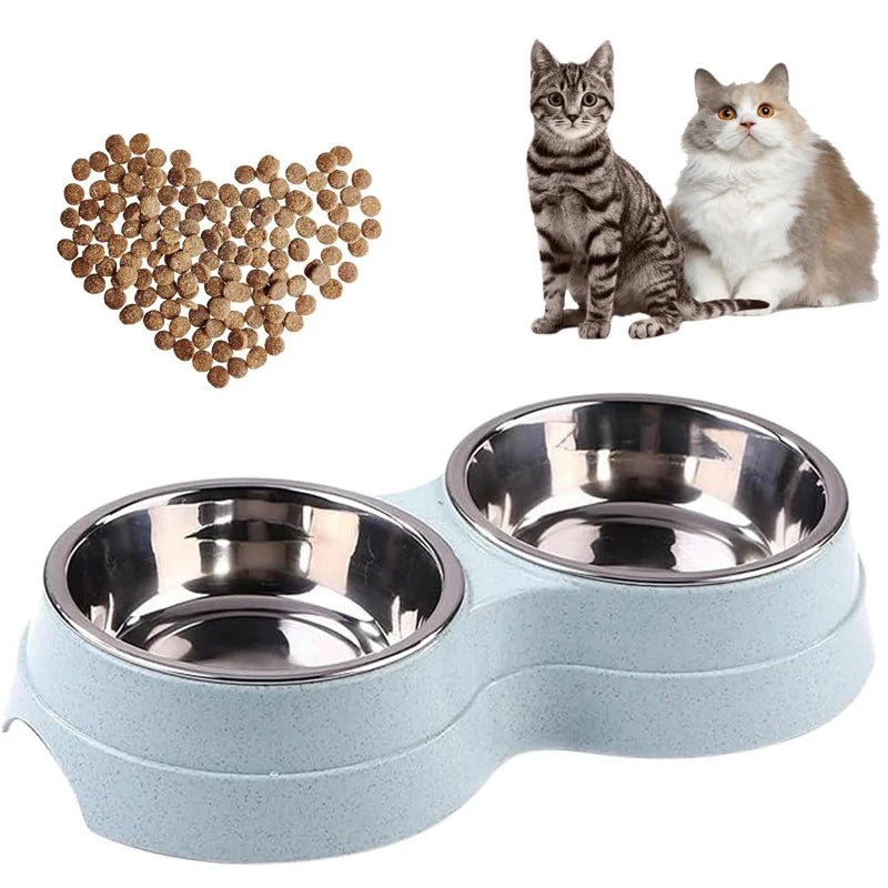 Pawdine Double Pet Bowl