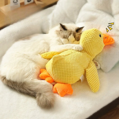 Plush Companion Sleeping Duck Dog