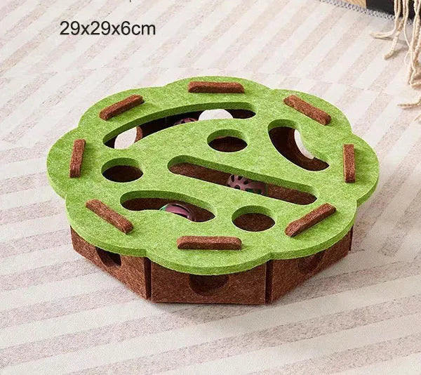 Pet Cat Puzzle Maze Holes