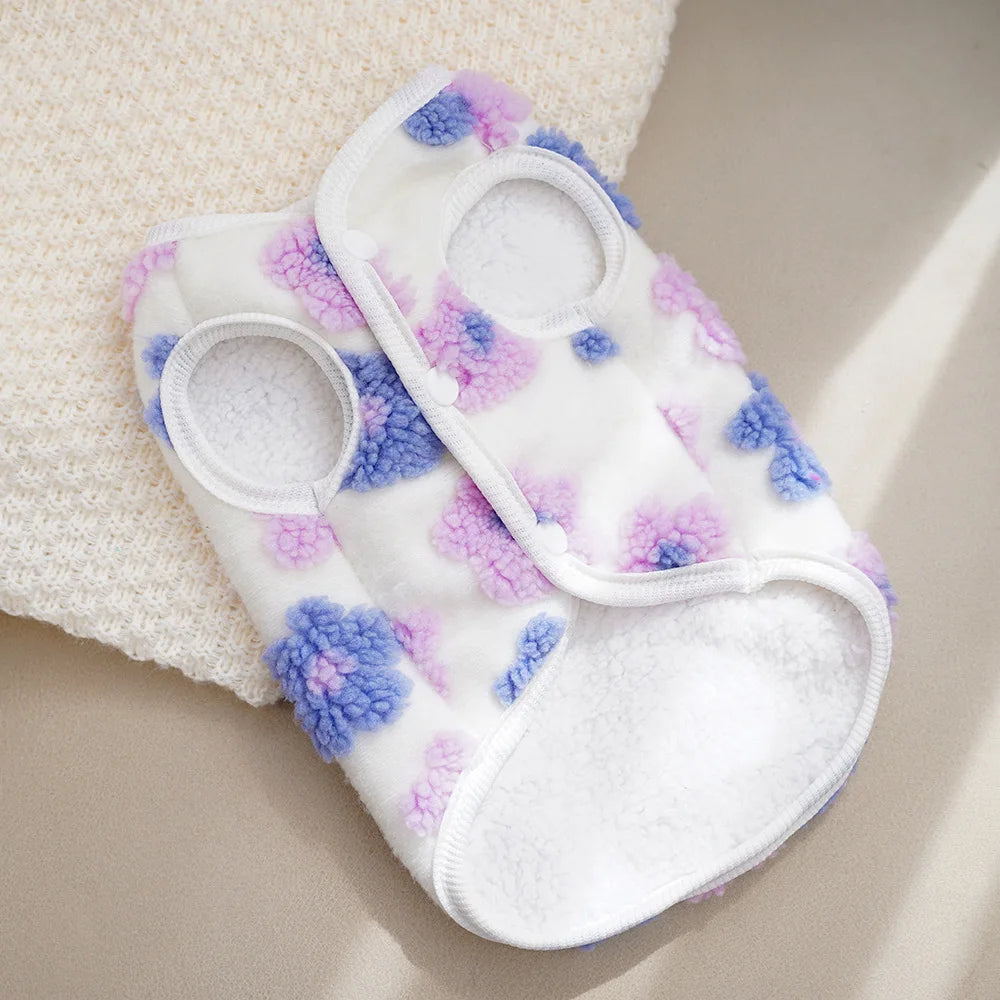 Fleece Vest Thicken Warm Dog