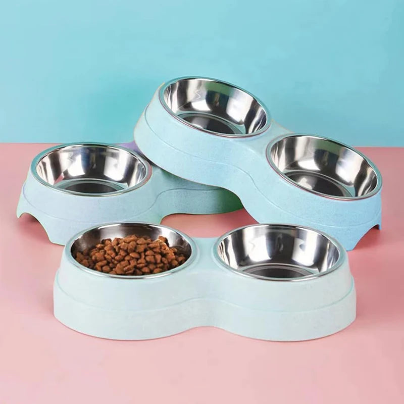 Pawdine Double Pet Bowl