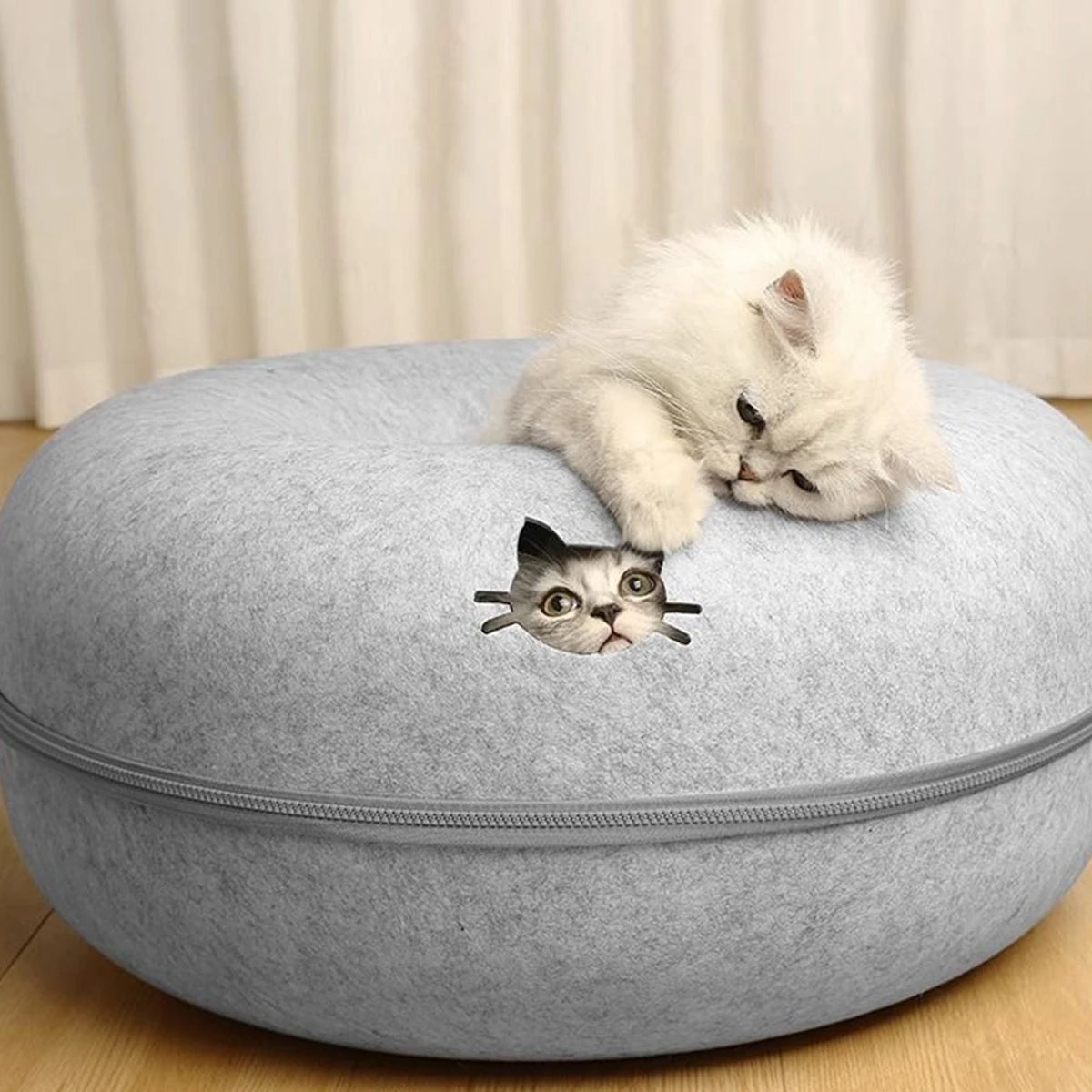 Felt Donut Bed For Cats
